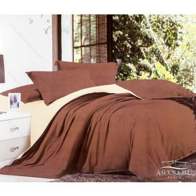   3 részes ágyneműhuzat garnitúra, pamut ágynemű garnitúra, Barna és krém