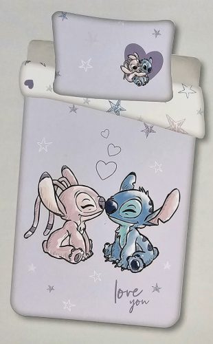 Lilo és Stitch ágyneműhuzat garnitúra, gyerek ovis ágynemű garnitúra