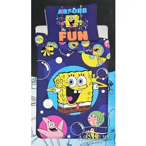   SpongyaBob Kockanadrág ágyneműhuzat garnitúra, gyerek ovis ágynemű garnitúra