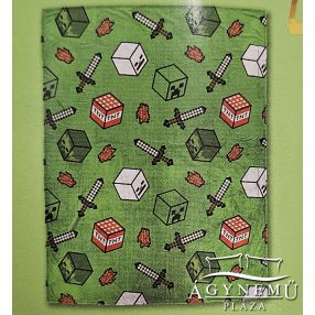 Minecraft, 110x150 cm mikroplüss polár pléd