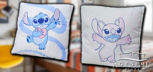 Lilo & Stitch, díszpárna 40x40 cm kétoldalas párna