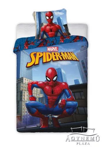 Spider-Man, Pókember mintázatú ágyneműhuzat garnitúra, 140x200 cm ágynemű garnitúra