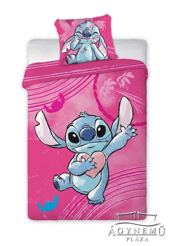 Lilo & Stitch mintázatú ágyneműhuzat garnitúra 2 részes 140x200 cm ágynemű garnitúra