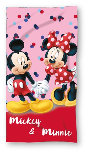 Mickey & Minnie, 70x140 cm mikroplüss törölköző