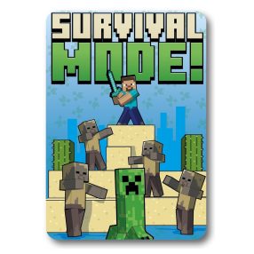 Minecraft, Survival Mode 100x140 cm mikroplüss polár pléd