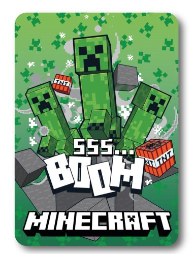 Minecraft, 100x140 cm mikroplüss polár pléd