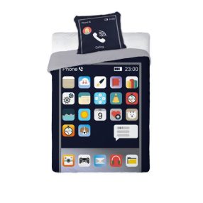   Mobiltelefonos Ágyneműhuzat garnitúra, 140x200 cm, 70x90 cm