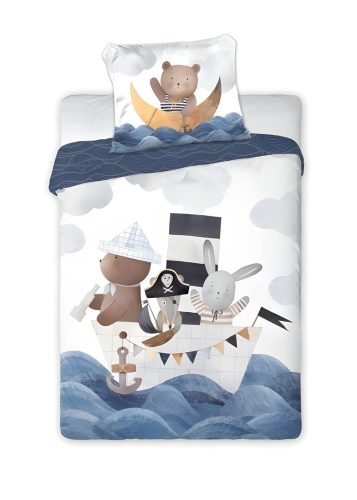 Gyerek ágynemű, ovis ágynemű garnitúra, 100x135 cm ovis ágyneműhuzat, cuki Világító állatkás