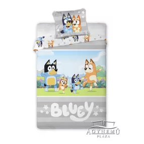   Bluey és családja pamut gyerek ágyneműhuzat garnitúra – 100x135 cm
