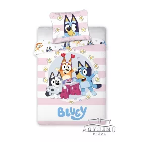   Bluey és Bingo ovis pamut ágyneműhuzat garnitúra – 100x135 cm
