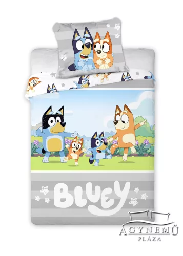 Bluey és Bingo 100% pamut ágyneműhuzat garnitúra – 140x200 cm