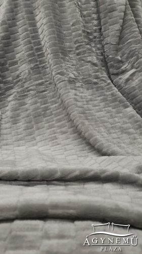 Ágytakaró pléd, nyomott mintás polár pléd, mikroszálas plüss pléd, 230x200 cm Szürke