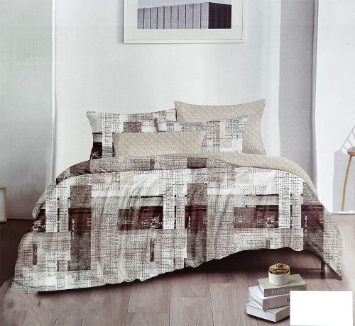 3 részes ágyneműhuzat garnitúra, ágyneműhuzat szett, szürke Absztrakt ágynemű