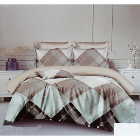   3 részes ágyneműhuzat garnitúra, ágyneműhuzat szett, zöld Absztrakt ágynemű