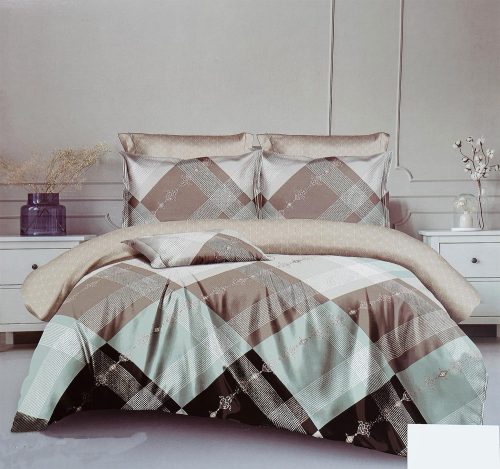 3 részes ágyneműhuzat garnitúra, ágyneműhuzat szett, zöld Absztrakt ágynemű