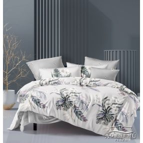   3 részes ágyneműhuzat garnitúra, ágyneműhuzat szett, szürke Virágos ágynemű