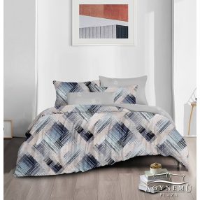   3 részes ágyneműhuzat garnitúra, ágyneműhuzat szett, Szürke absztrakt ágynemű