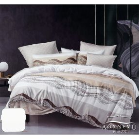   3 részes ágyneműhuzat garnitúra, ágyneműhuzat szett, pamut ágynemű, szürke Absztrakt csíkos ágynemű