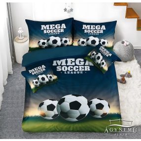   3 részes Focis ágyneműhuzat garnitúra, zöld Focilabda ágynemű