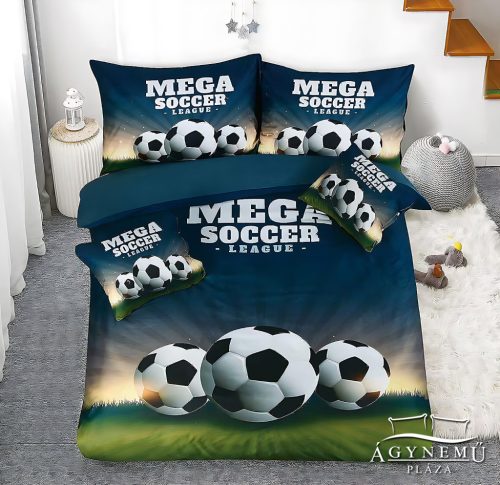 3 részes Focis ágyneműhuzat garnitúra, zöld Focilabda ágynemű