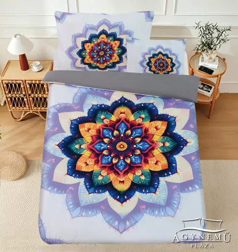 3 részes Mandala ágyneműhuzat garnitúra, színes mandala mintás Soft-touch mikroszállas ágynemű