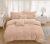 3 részes mikroplüss ágyneműhuzat garnitúra, Plüss ágynemű garnitúra szett, világosbarna