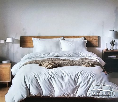 3 részes ágyneműhuzat garnitúra, ágyneműhuzat szett, pamut ágynemű, Fehér anyagában csíkos