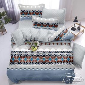   3 részes ágyneműhuzat garnitúra, ágyneműhuzat szett, pamut ágynemű, Szürke absztrakt ágynemű