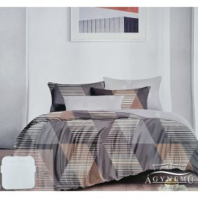   3 részes ágyneműhuzat garnitúra, ágyneműhuzat szett, pamut ágynemű, Szürke absztrakt ágynemű