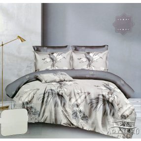   3 részes mikroplüss ágyneműhuzat garnitúra, Plüss ágynemű garnitúra szett, szürke Virágos