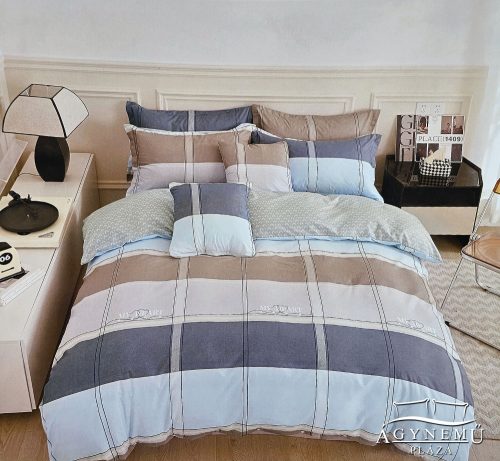 3 részes ágyneműhuzat garnitúra, ágyneműhuzat szett, pamut ágynemű, Pasztell kockás ágynemű