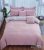 Krepp ágynemű garnitúra, 6 részes krepp ágyneműhuzat szett, Rózsaszín