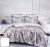 6 részes ágyneműhuzat garnitúra, 220x200 cm ágynemű garnitúra, Szürke virágos ágynemű