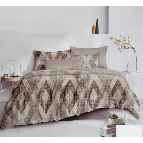   Ágyneműhuzat garnitúra, 7 részes ágynemű garnitúra szett, szürke Absztrakt ágynemű