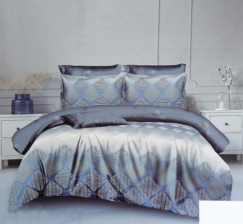 Ágyneműhuzat garnitúra, 7 részes ágynemű garnitúra szett, kék Absztrakt ágynemű