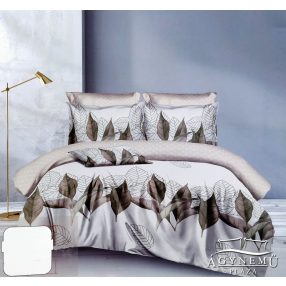   Ágyneműhuzat garnitúra, 7 részes ágynemű garnitúra szett, Szürke falevél ágynemű