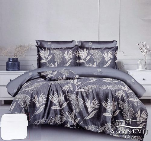 Ágyneműhuzat garnitúra, 7 részes ágynemű garnitúra szett, Kék virágos ágynemű