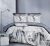 Ágyneműhuzat garnitúra, 7 részes ágynemű garnitúra szett, Szürke virágos ágynemű
