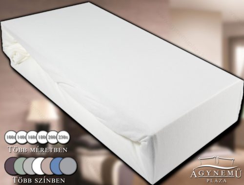 Jersey gumis lepedő 180x200 cm, Fehér gumis lepedő