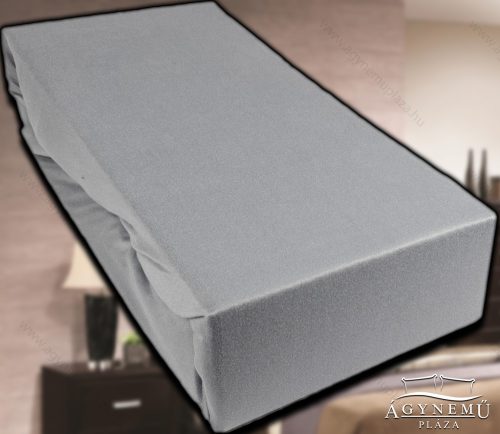 Jersey gumis lepedő 200x200 cm, Sötét szürke2 gumis lepedő