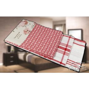   3 részes, mintás Vastag konyharuha szett, 45x70 cm, Piros nyilas konyhakendő