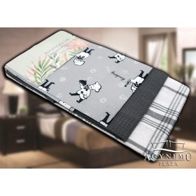   3 részes, mintás Vastag konyharuha szett, 45x70 cm, Szürke pincér konyhakendő