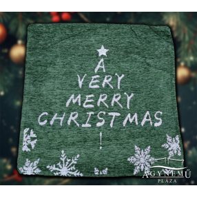 Karácsonyi Merry Christmas díszpárnahuzat, 45x45 cm