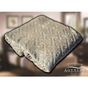   Ágytakaró pléd, nyomott mintás polár pléd, mikroszálas plüss pléd, 230x200 cm Világosbarna csíkos