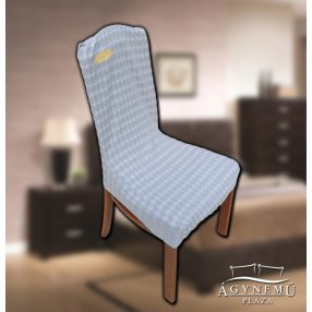   Rugalmas székhuzat, mosható világos szürke rombusz székhuzat