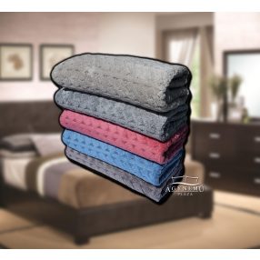   5 részes Mikroplüss törölköző, 50x100 cm törölköző, nyomott mintás törölköző