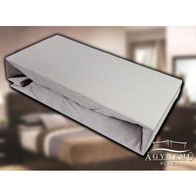 Jersey gumis lepedő 200x200 cm, Szürke gumis lepedő