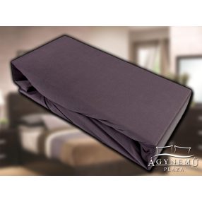 Jersey gumis lepedő 200x200 cm, Csokibarna gumis lepedő