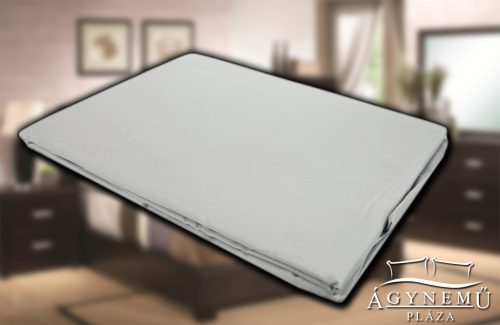 Pamutvászon, pamut lepedő, vászon lepedő 100x200 cm, Világos szürke