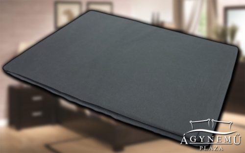 Pamutvászon, pamut lepedő, vászon lepedő 100x200 cm, Sötét szürke